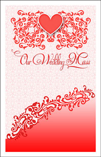 Wedding Program Cover Template 12F - Graphic 11